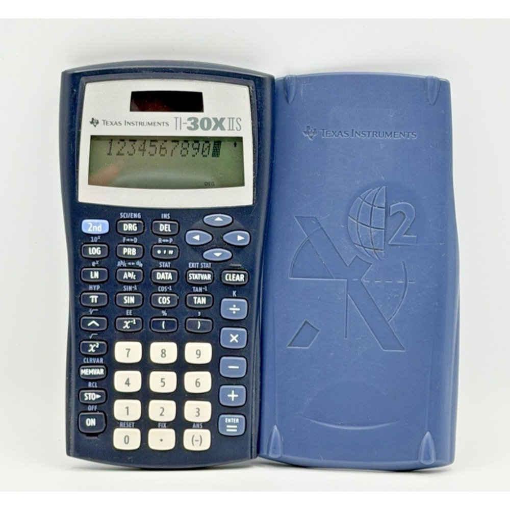 Texas Instruments TI-30XIIS Scientific Calculator Solar Battery 2 Line Display